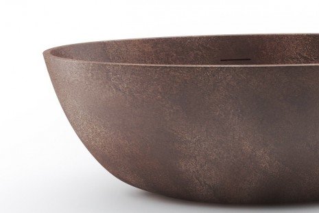 Spoon 2 Egg Shaped Bronze Solid Surface Bathtub 03